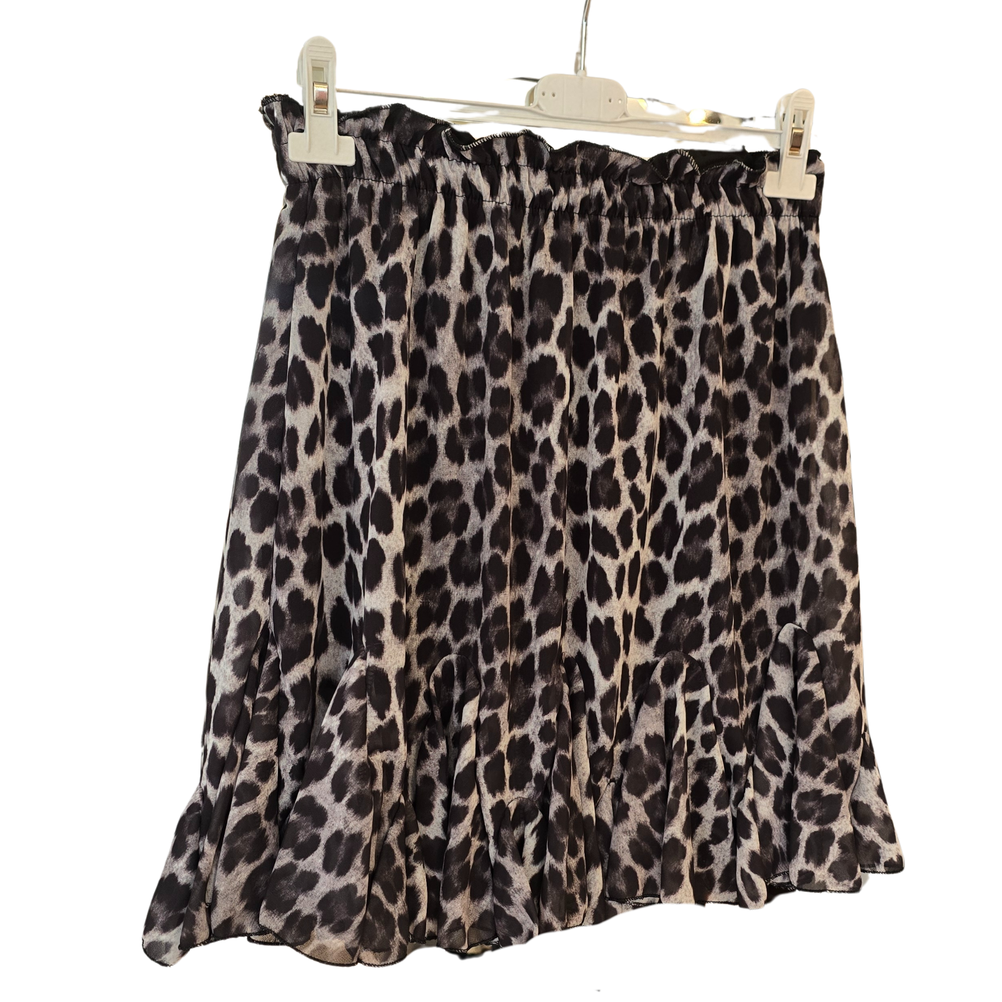 Volantrock im Animal-Print