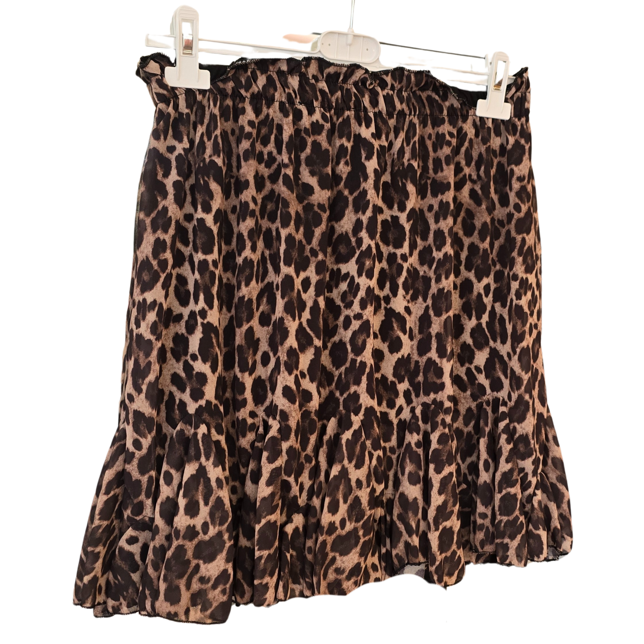 Volantrock im Animal-Print