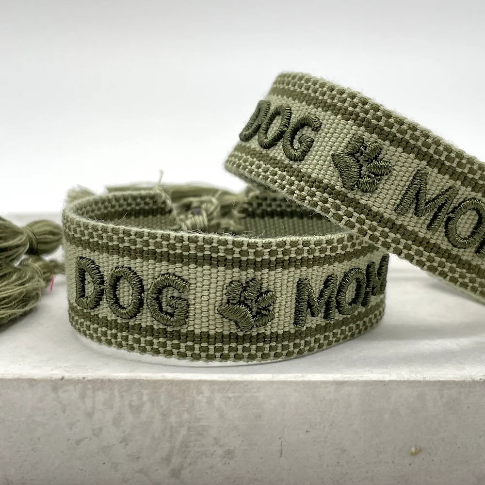 Statement Armband gewebt  DOG MOM #11