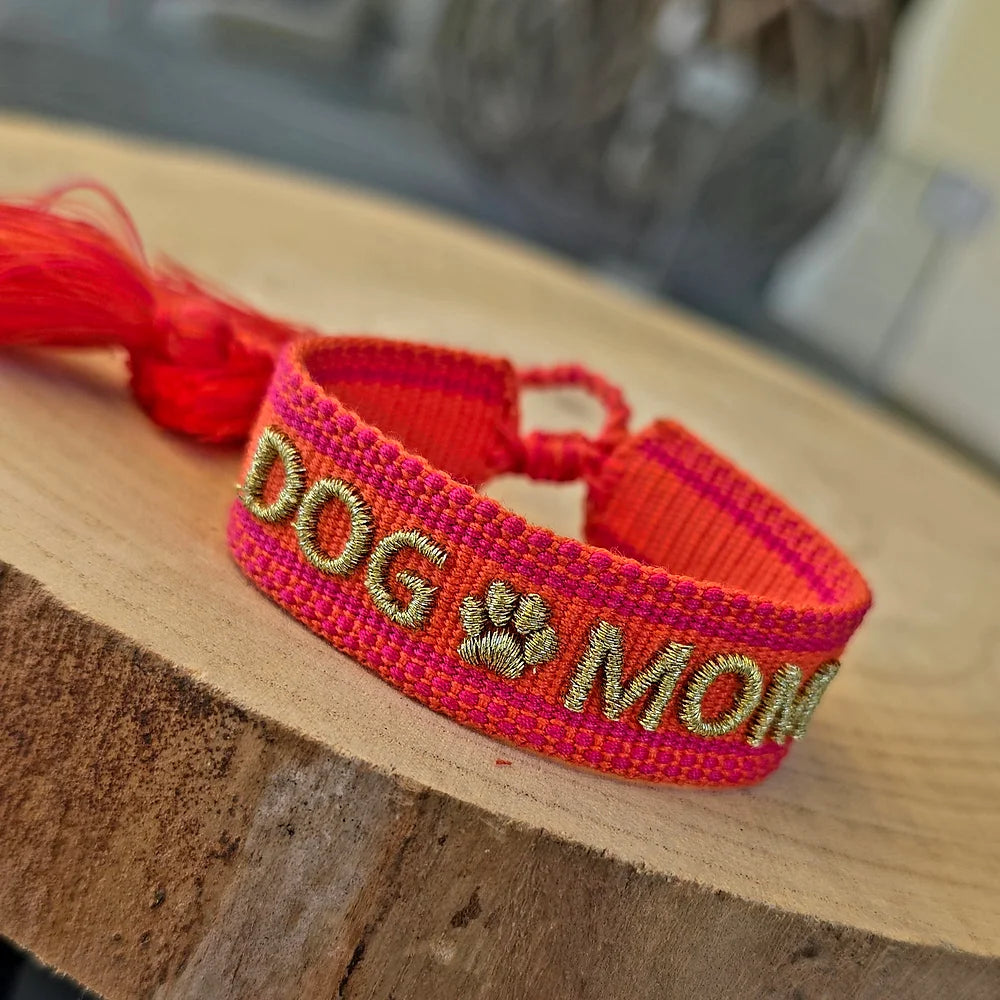 Statement Armband gewebt  DOG MOM #17