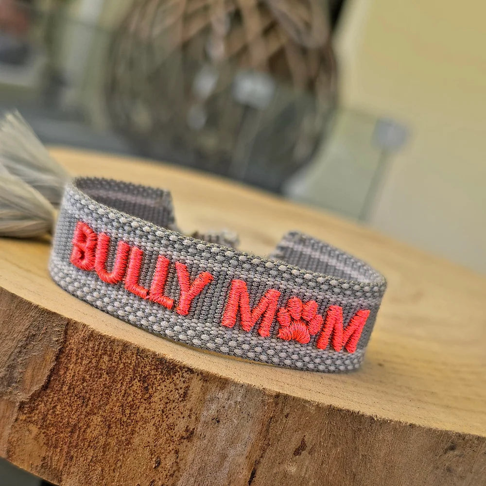 Statement Armband gewebt  BULLY MOM #19