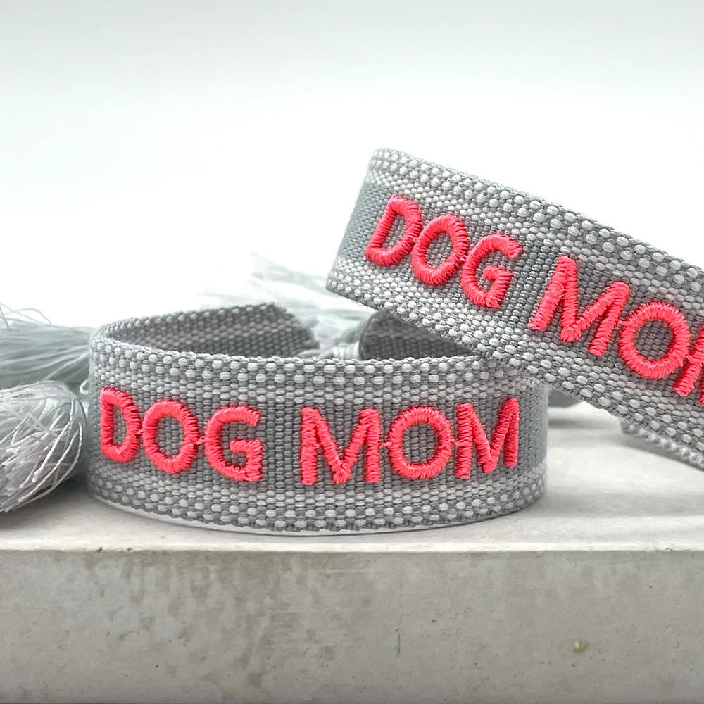 Statement Armband gewebt  DOG MOM #3