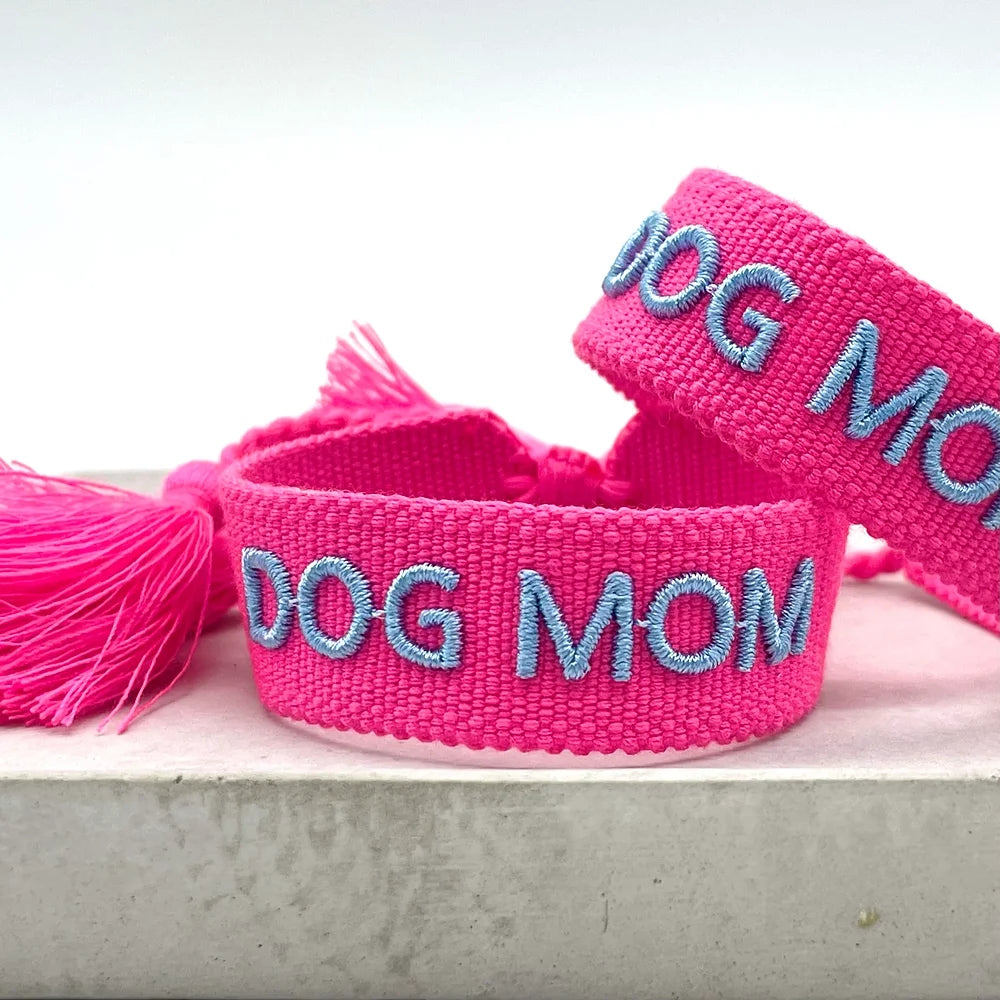 Statement Armband gewebt  DOG MOM #6